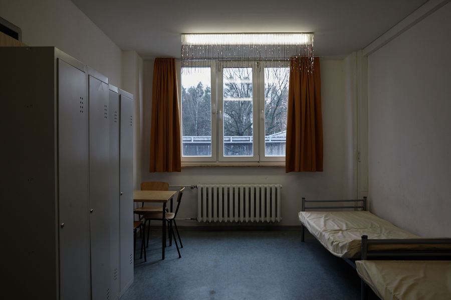 Zimmer in der Erstaufnahme in Doberlug-Kirchhain