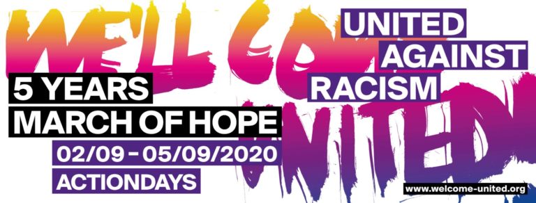 5 Years March of Hope - United Agains Racism. 02/09 - 05/09/2020 Actiondays